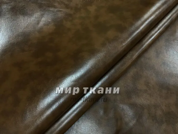 Ткань искусственная кожа "Моби" цв 08 какао плотность 290г/м2