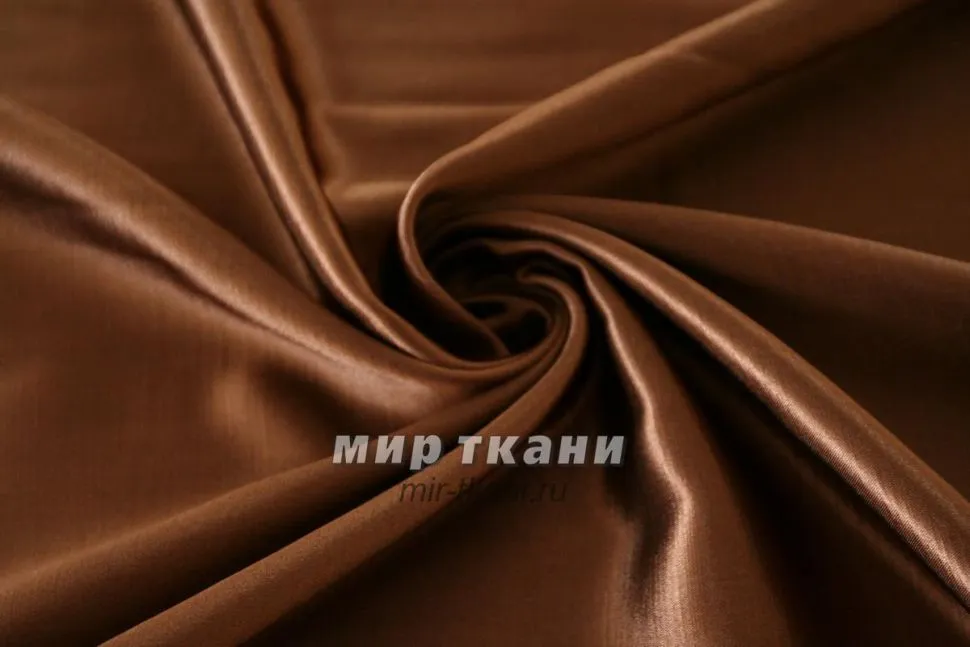 Атлас портьерный "Шанзелизе" цв.5219 св.коричневый