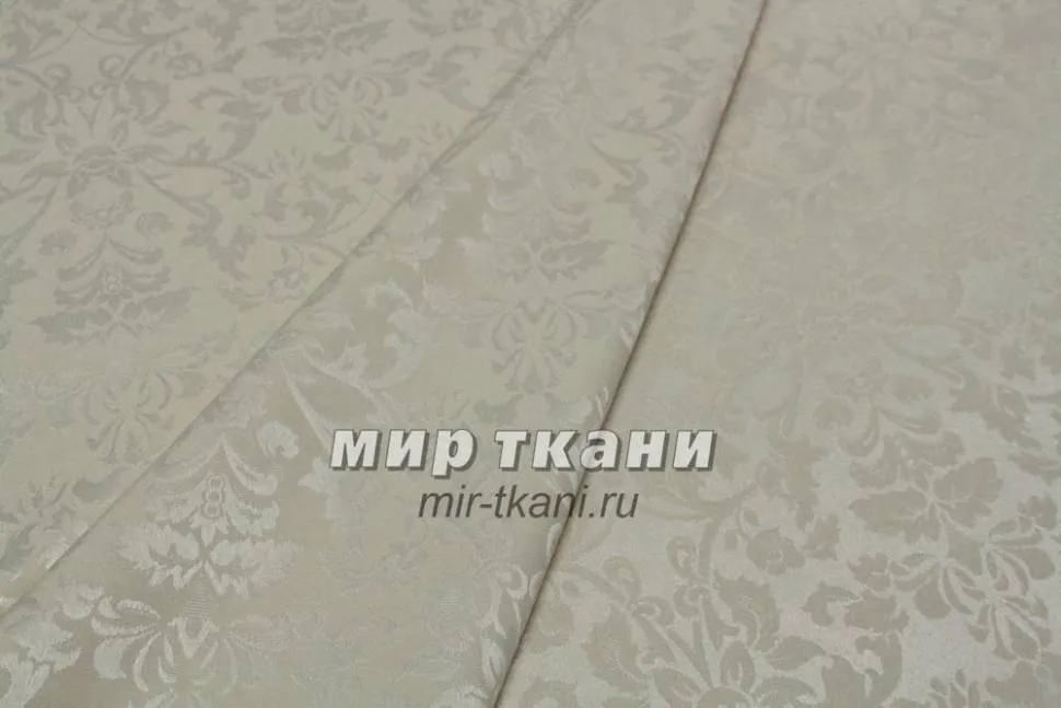 Ткань скатёрочная "Журавинка" рис.1472/50303 св/бежевый