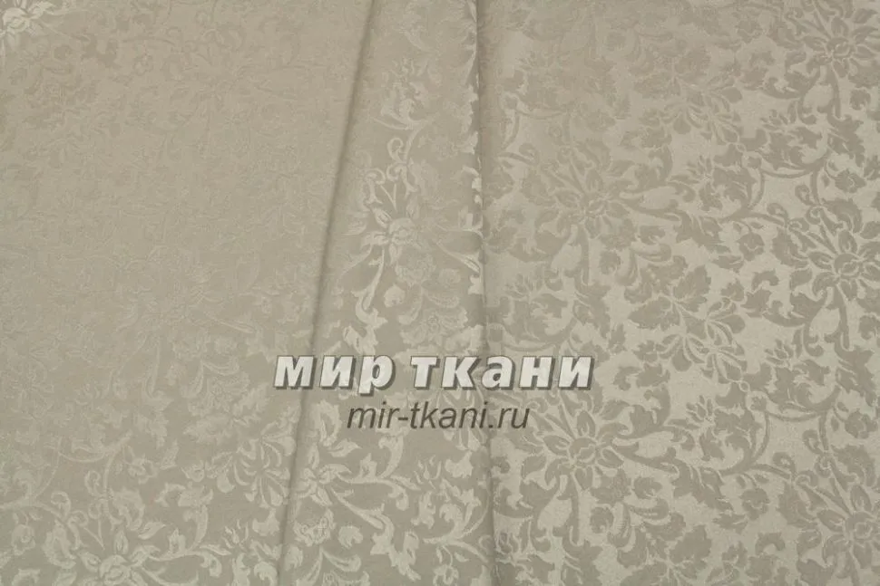 Ткань скатёрочная "Журавинка" рис.1472/60402 бежевый