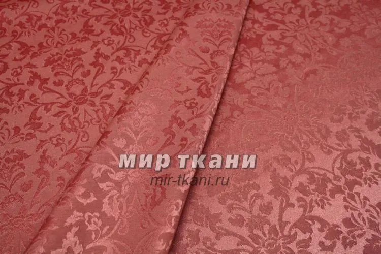 Ткань скатёрочная "Журавинка" рис.1472/120505 коралл