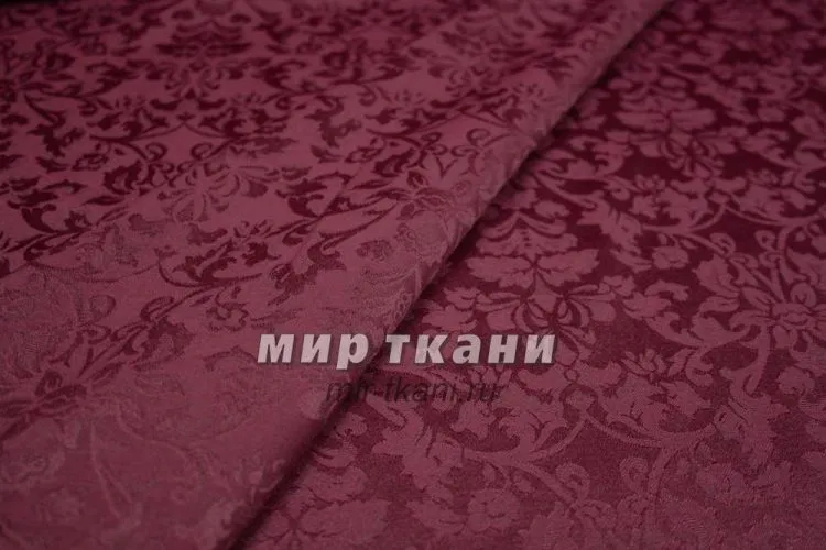 Ткань скатёрочная "Журавинка" рис.1472/161004 бордо