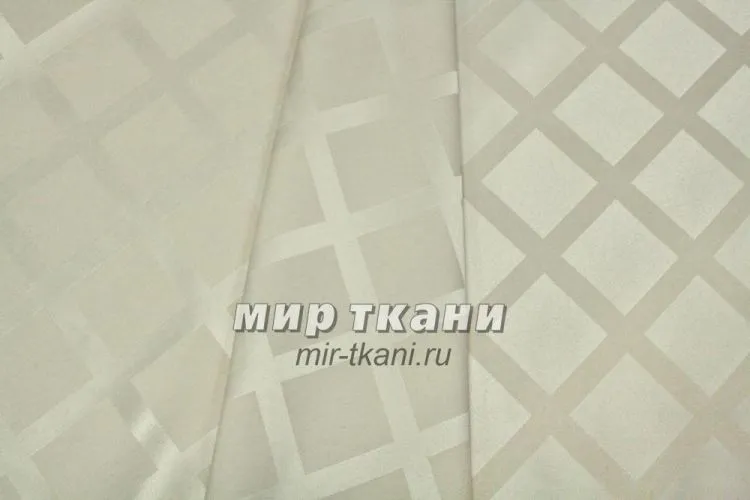 Ткань скатёрочная "Журавинка" рис.1/050303 св/бежевый