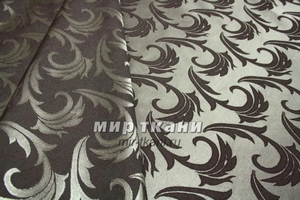 Ткань скатёрочная "Мати" рис.1625 цв.050303/191436 корич/зол