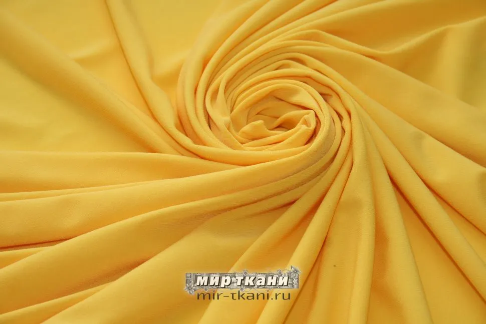 Трикотаж "Миллениум" цвет жёлтый