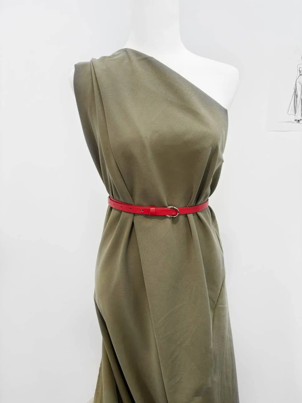 Костюмная "Баккара" цвет св/хаки 185 г/м2