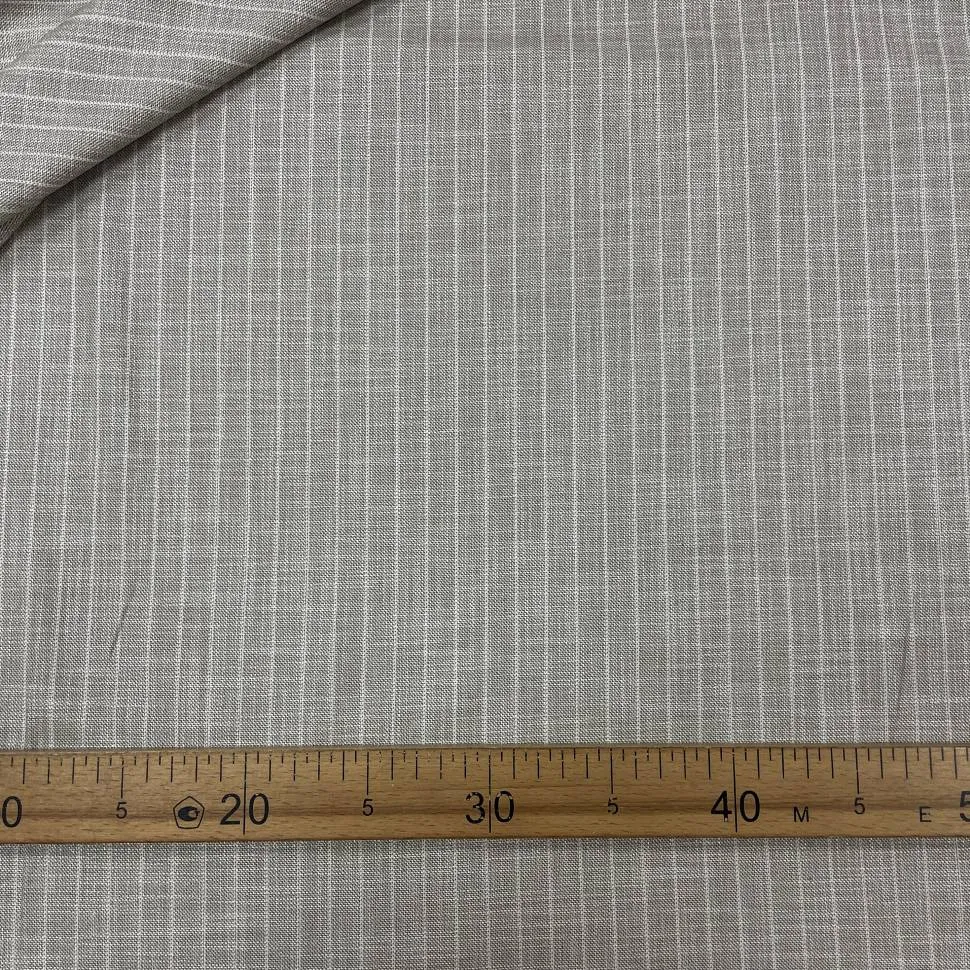 Костюмная полоска арт.2768 бежевая 210 г/м2