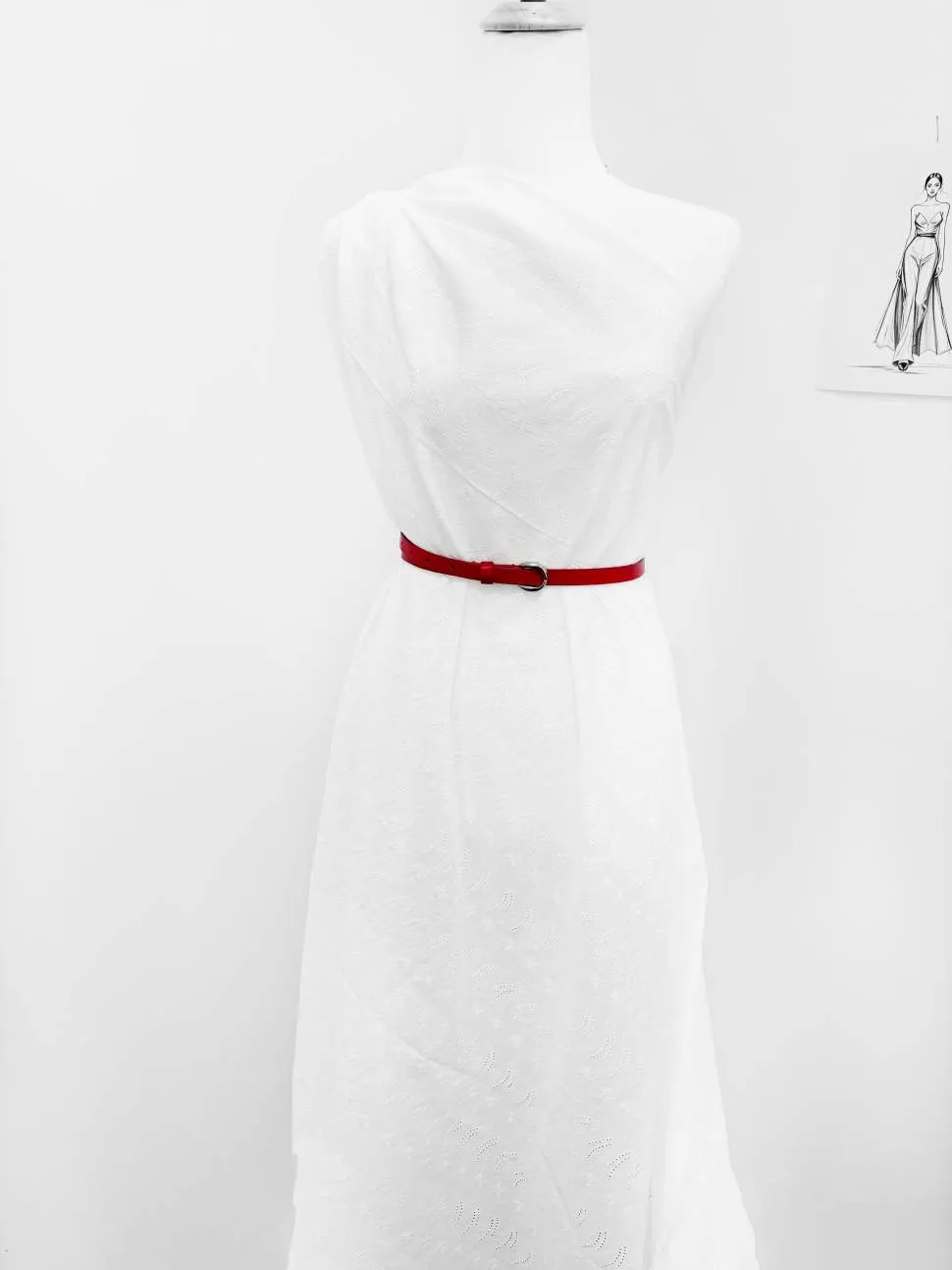 Хлопок с вышивкой арт.17500 белый (бренд Desigual)