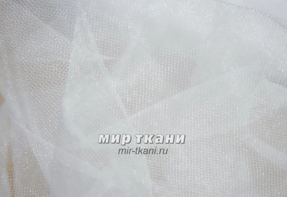 Сетка с блеском цвет белый