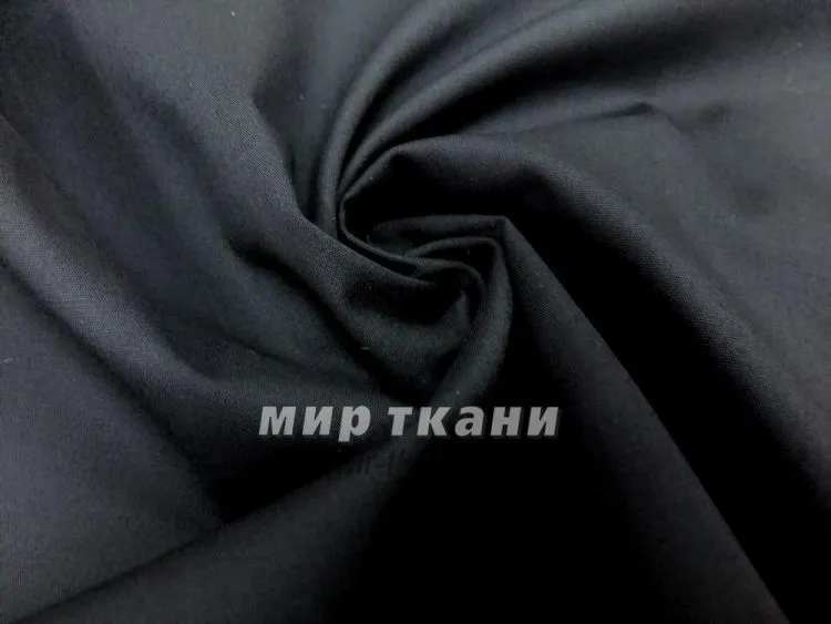 Поплин однотонный цвет чёрный