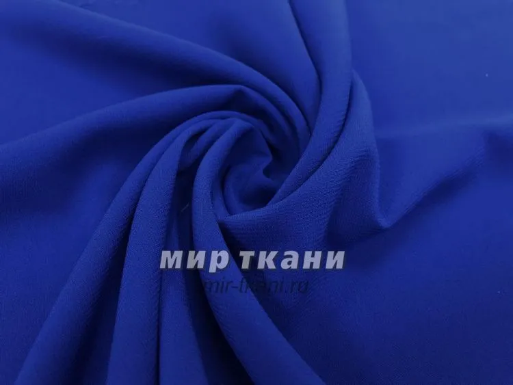 Шифон стрейч однотонный цвет василёк
