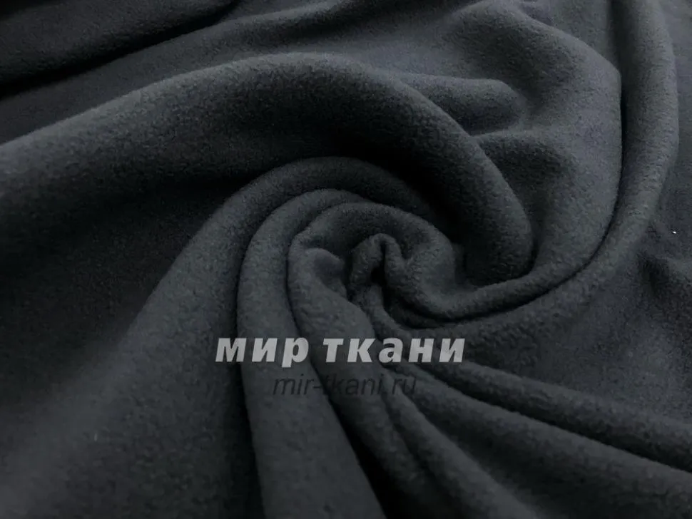 Флис антипиллинг цвет.001 чёрный