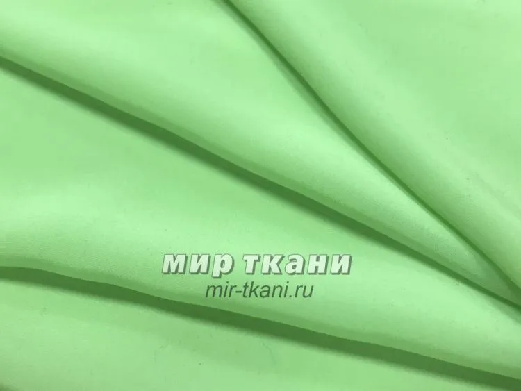 Креп однотонный цвет.019 салат