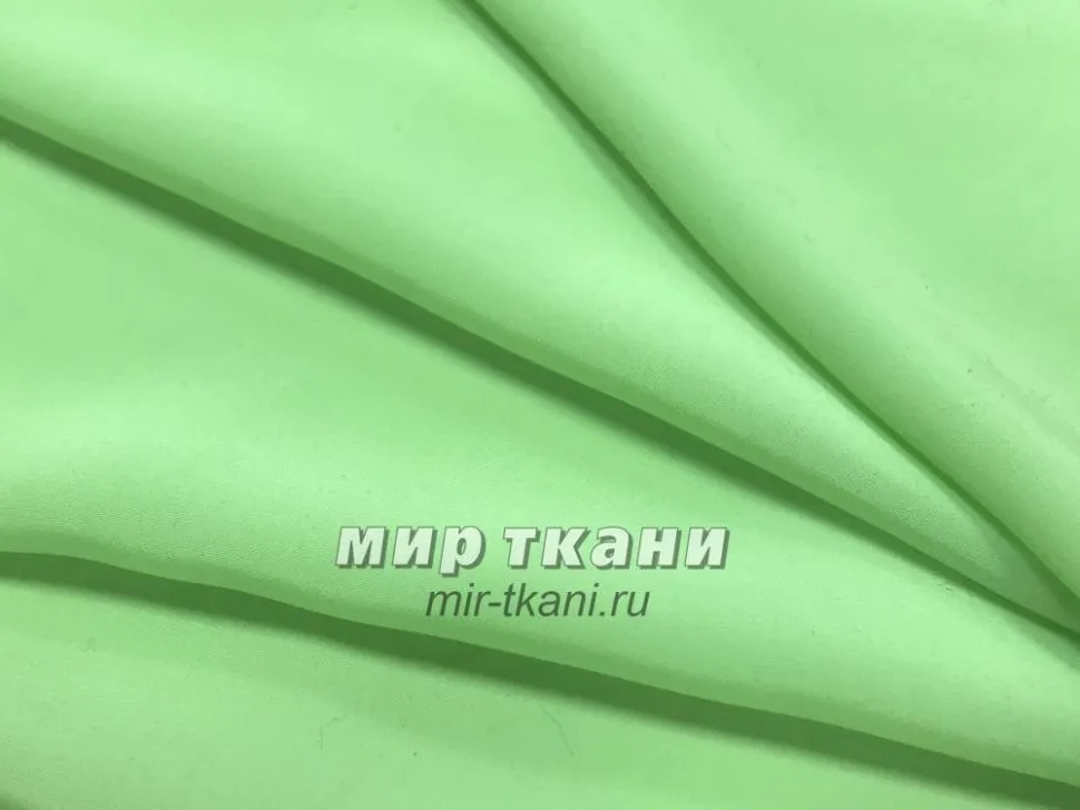 Креп однотонный цвет.019 салат