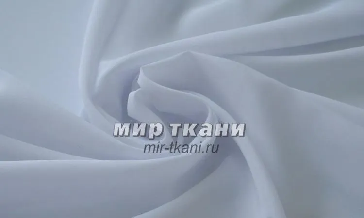 Креп однотонный цвет белый