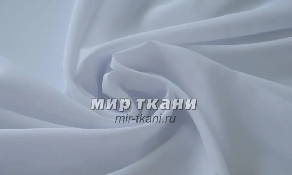 Креп однотонный цвет белый