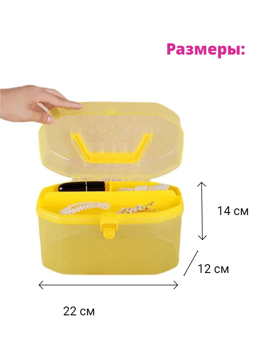 Контейнер со вставкой 22*12*14см