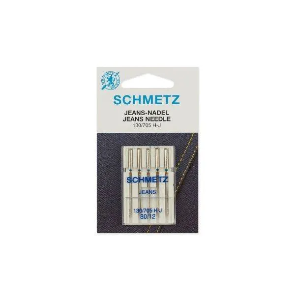 Иглы "Schmetz" для джинсы №80/12 (5шт.)