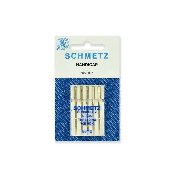 Иглы "Schmetz" легковдеваемые №80/12 (5шт.)