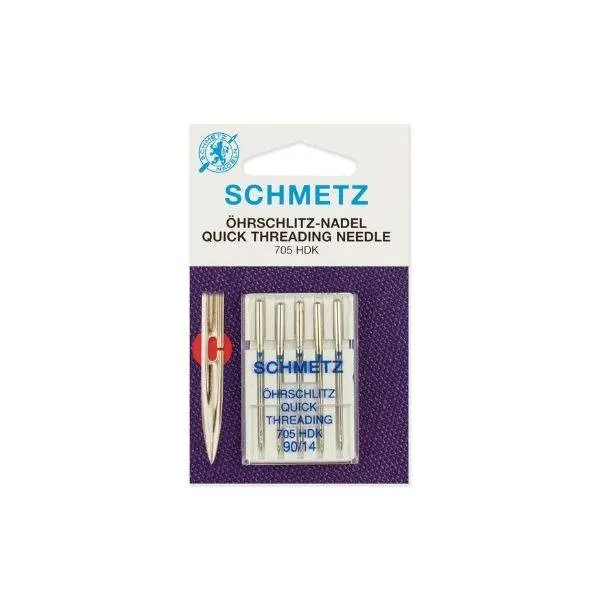 Иглы "Schmetz" легковдеваемые №90 (5шт)