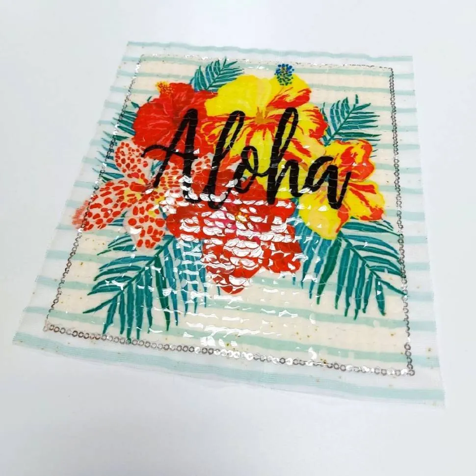 Нашивка с пайетками 19*22см