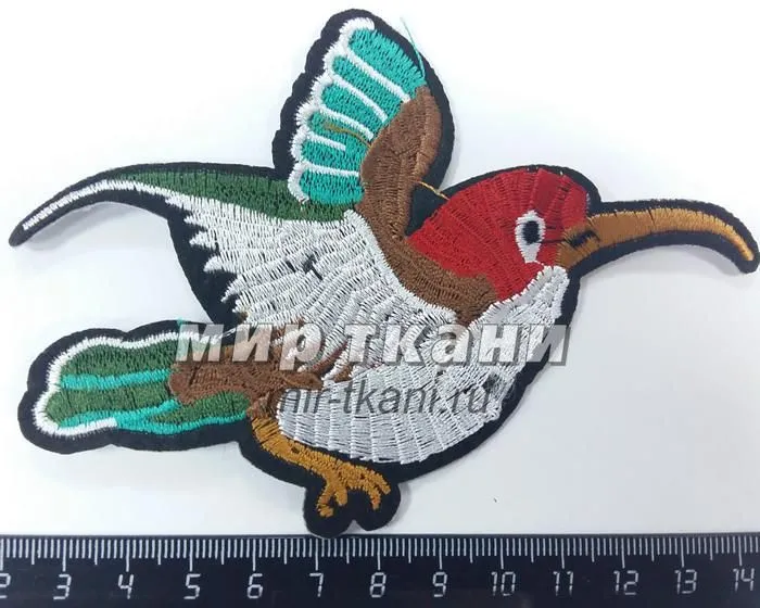 Термоа-ция "Птичка цветная" 12*8см