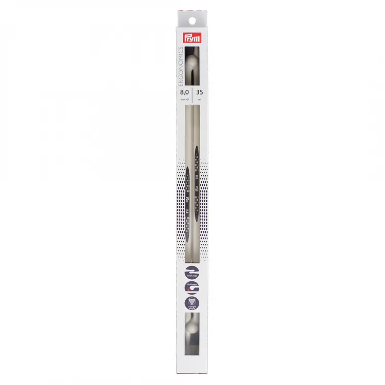 Спицы прямые Ergonomic 8мм*35см 2шт.Prym