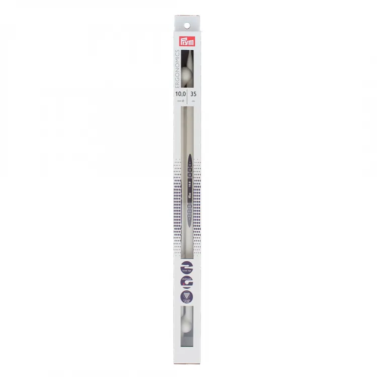 Спицы прямые Ergonomic 10мм*35см 2шт.Prym