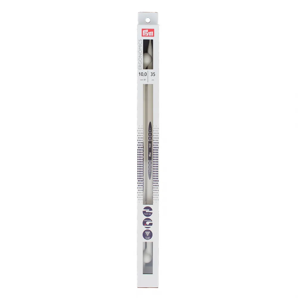 Спицы прямые Ergonomic 10мм*35см 2шт.Prym