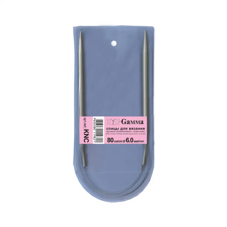 Спицы  GAMMA круговые   KNC   металл  d 6.0 мм  80 см