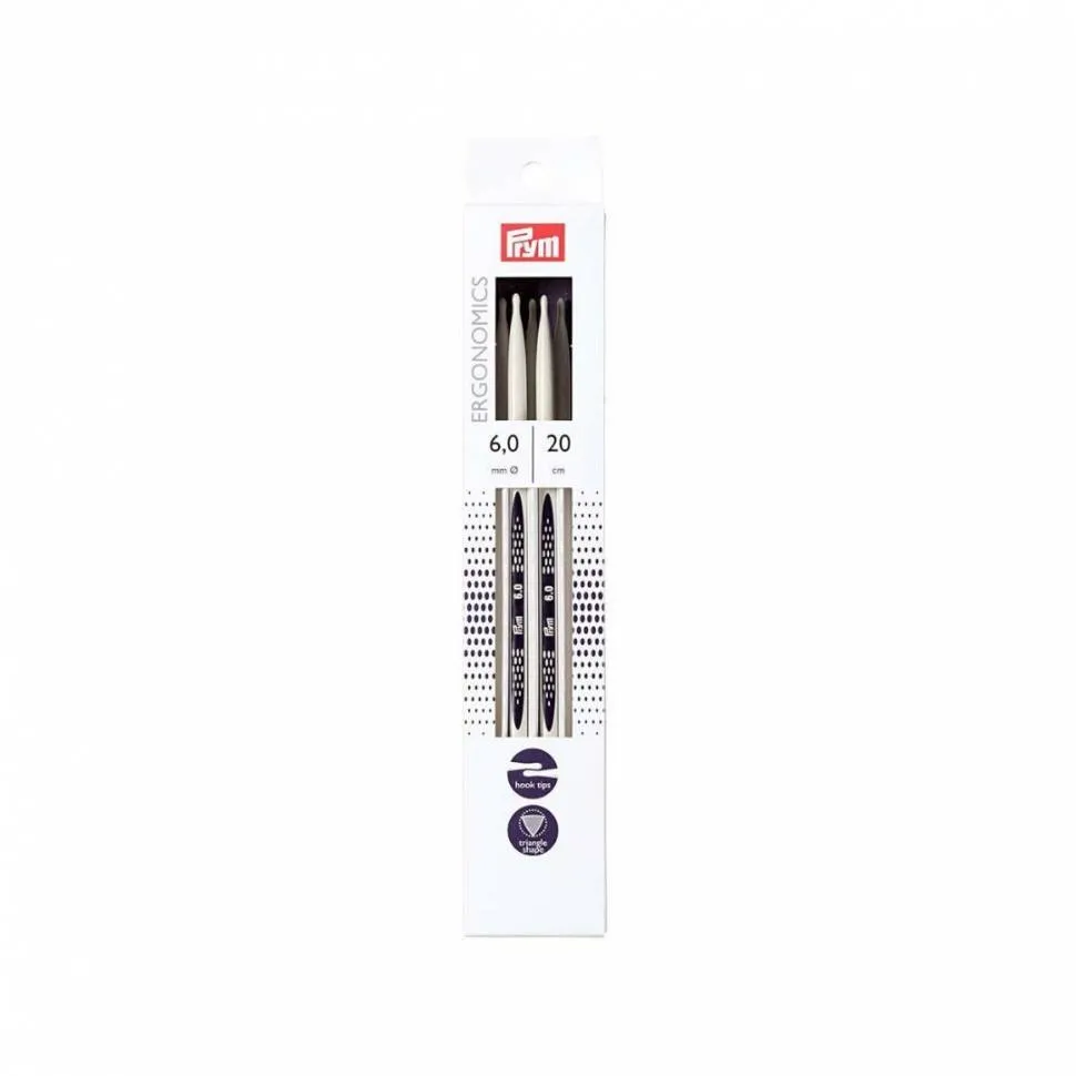 Спицы чулочные Ergonomic 6мм*20см 5шт. Prym