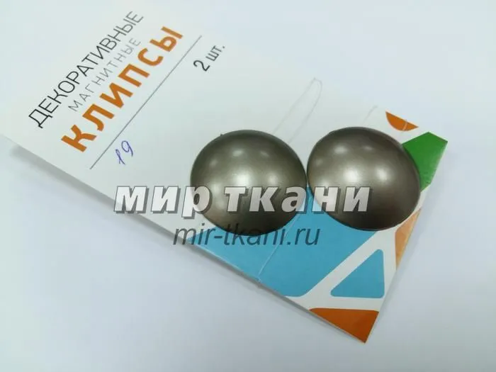 Магнит круглый с леской d-35мм №19 антик мат.светл.