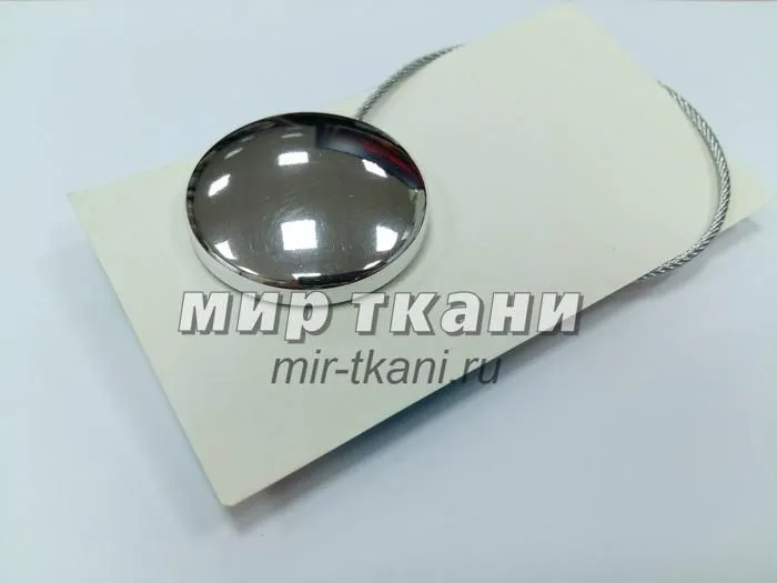 Магнит круг.d-45 20см мет.трос №1хром блестящий