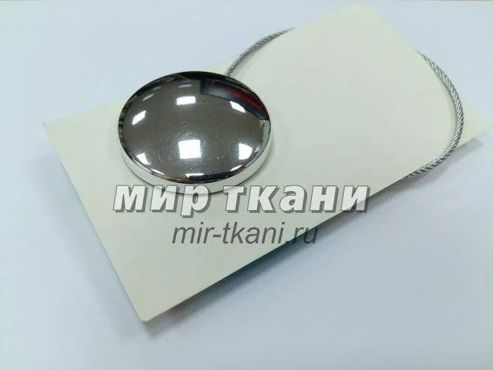 Магнит круг.d-45 20см мет.трос №1хром блестящий