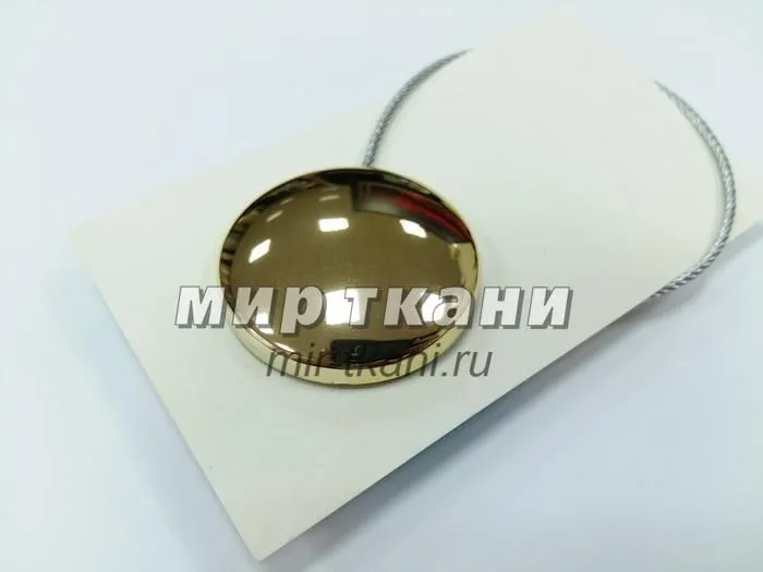 Магнит круг.d-45 20см мет.трос №2 золото блестящее