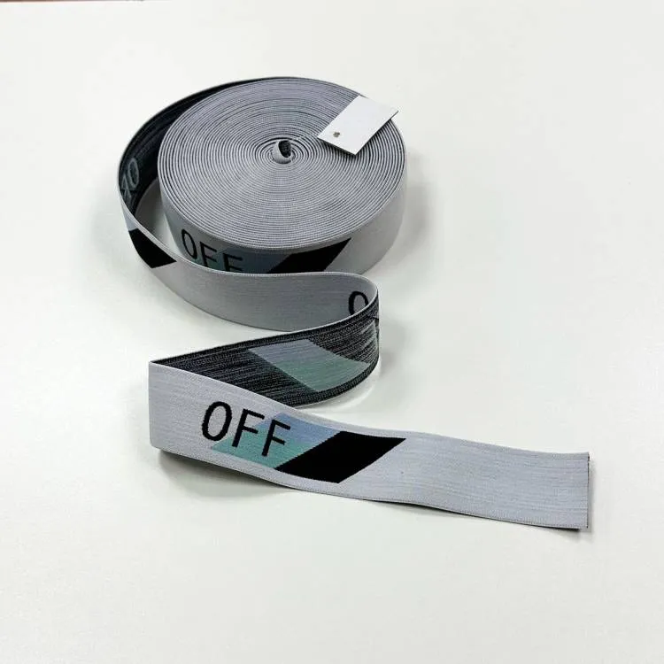 Резинка 4,5см "OFF" сер/мята/черн