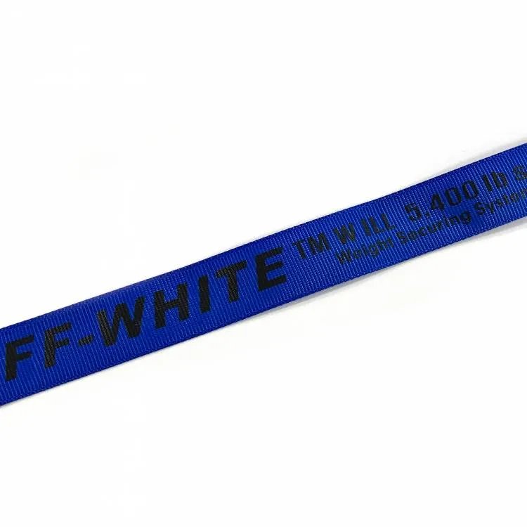 Тесьма репс.2,0см "OFF-WHITE" васильковый