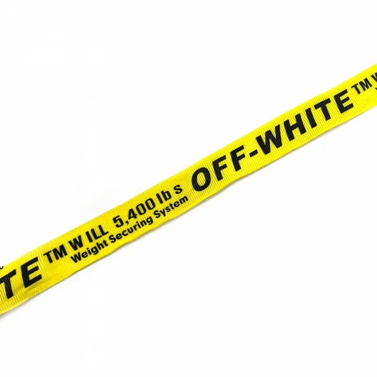 Тесьма репс.2,0см "OFF-WHITE" желтый