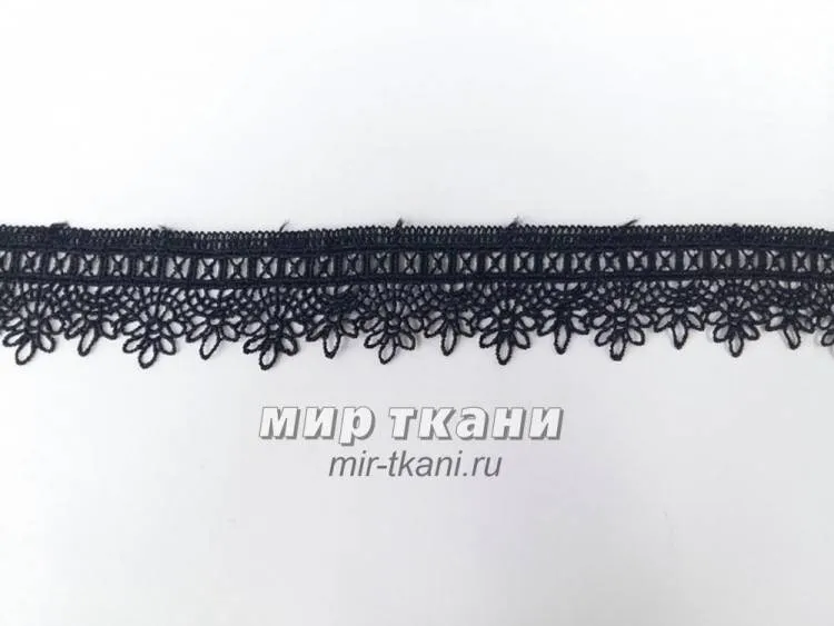 Кружева 3,0см. черн.