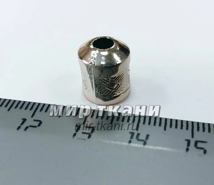 Наконечник 3мм золото, под металл (цилиндр 12мм)