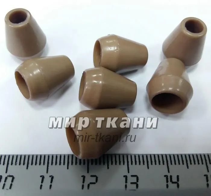 Наконечник 5мм пласт.цв.бежевый