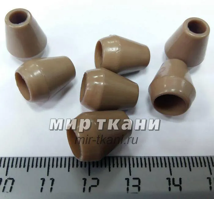 Наконечник 5мм пласт.цв.бежевый