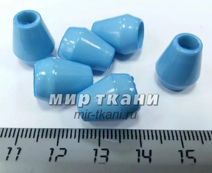 Наконечник 5мм пласт.цв.голубой