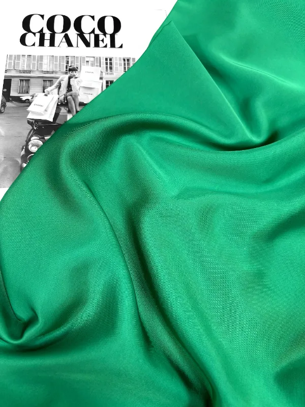 Атлас однотонный "Амели" цвет трава
